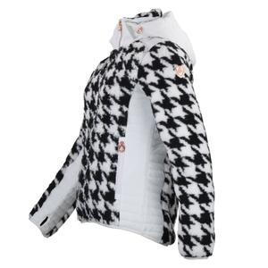 Women's zip-up two-tone hooded fleece with chest badge Peak Mountain image-2