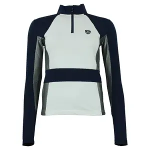 T-shirt 1ere peau avec zip femme Peak Mountain image-0