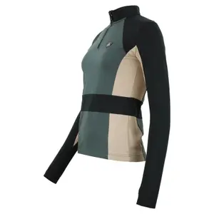 T-shirt 1ere peau avec zip femme Peak Mountain image-2