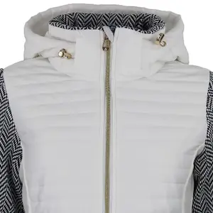 Chaqueta polar con capucha desmontable y paneles acolchados mujer Peak Mountain Andomo image-3