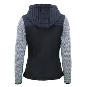 Women's zip-up hooded jacket in three materials Peak Mountain image-1