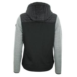 Damen Hoodie mit Reißverschluss aus drei Materialien Peak Mountain image-1