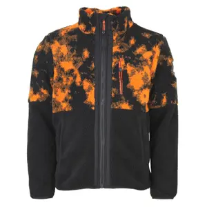 cefran-yu-no-noir-orange-fleece-peak-mountain-sherpa-schwarz-orange