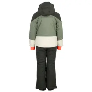 Completo giacca e pantaloni da sci per ragazza Peak Mountain Facorse image-1