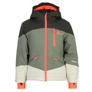 Completo giacca e pantaloni da sci per ragazza Peak Mountain Facorse image-3