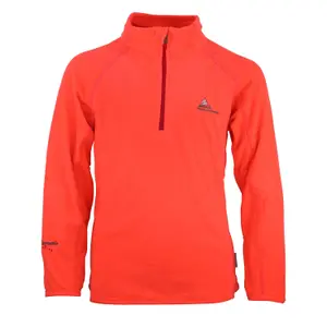 Micro fleece half zip sweatshirt for girls Peak Mountain Gafine image-0