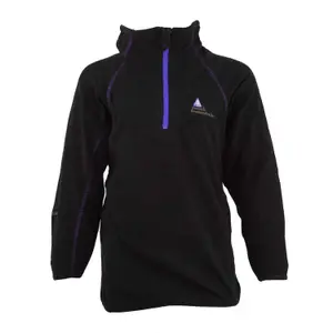 Micro fleece half zip sweatshirt for girls Peak Mountain Gafine image-0