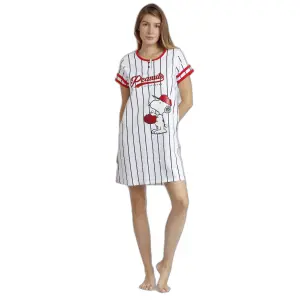 Camisa de noite da mulher Peanuts Snoopy Strike image-0