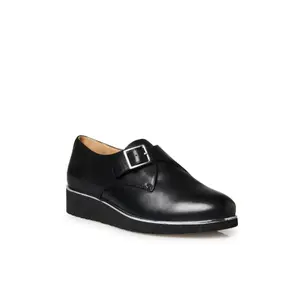 Leren mocassins met gesp voor dames Pédiconfort image-0