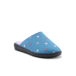 Mules bordadas con interior de esponja para mujer Pédiconfort image-1