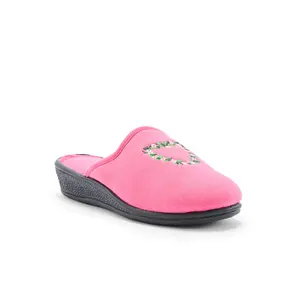 Zapatillas de estar por casa de mujer con bordados Pédiconfort (x2) image-1