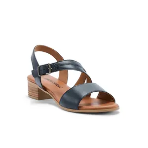 Women's leather sandals with air-cushion sole Pédiconfort image-1