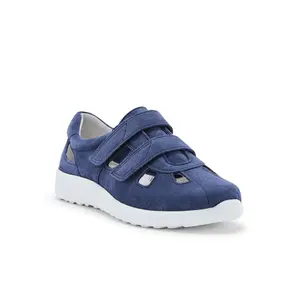 Extra large perforated leather sneakers for women Pédiconfort image-1
