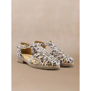 Leather Velcro Sandals Women Pédiconfort image-3