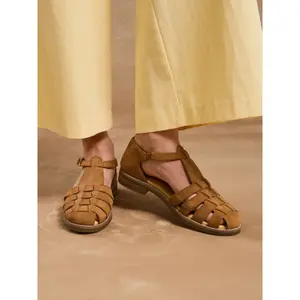 Leather Velcro Sandals Women Pédiconfort image-6