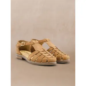 Leather Velcro Sandals Women Pédiconfort image-3