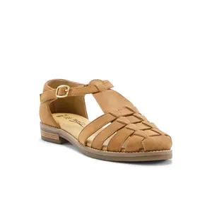 Leather Velcro Sandals Women Pédiconfort image-1