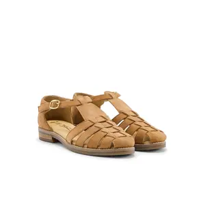 Leather Velcro Sandals Women Pédiconfort image-2