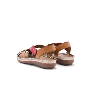 Leather Velcro Sandals for Women Pédiconfort image-3