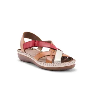 Leather Velcro Sandals for Women Pédiconfort image-1