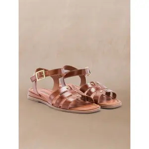 Flat Sandals with Stud Details for Women Pédiconfort image-3