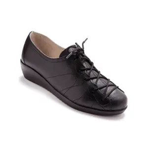 Lace-up leather derby shoes for women Pédiconfort image-1