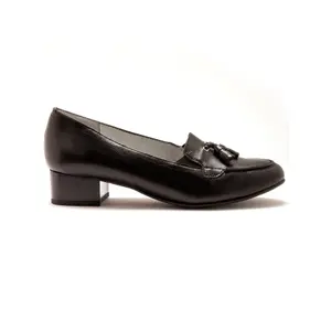 Mocassins de couro com pompons para mulher Pédiconfort image-0