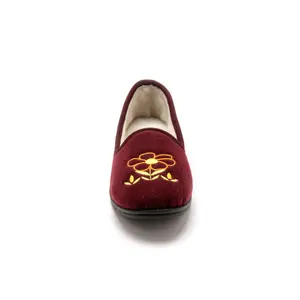 Embroidered flower ballet flats comfort width women Pédiconfort image-4