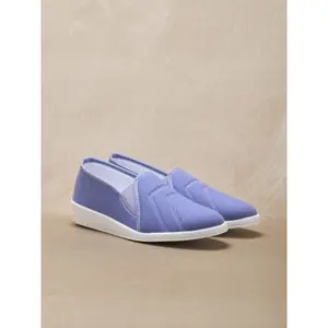 Mocassins en toile élastiquées côtés femme Pédiconfort image-2