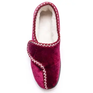 Pantofole donna con patta a velcro Pédiconfort image-4