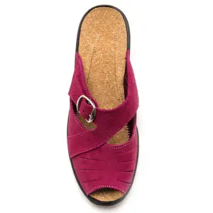 Sandalias de cuero para mujer Pédiconfort image-3