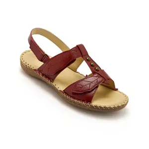 Leather sandals woman Pédiconfort image-1