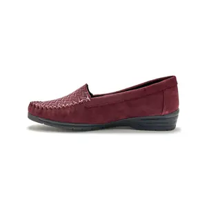 Mocassins cuir velours grande largeur femme Pédiconfort image-2