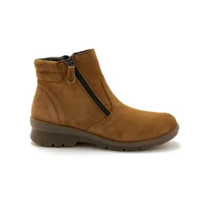 Botines de cuero con cremallera Pédiconfort image-0