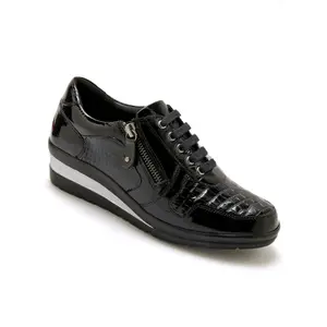 Sapatilhas com zíper e atacadores para mulher Pédiconfort image-1