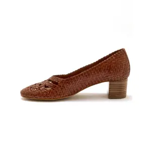 Handgeflochtene Lederpumps Damen Pédiconfort image-2