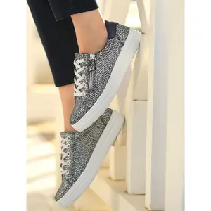 Leather sneakers with zip and laces for women Pédiconfort image-2