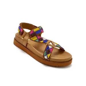 Damen Sandalen mit 3 Klettverschluss-Riemen Pédiconfort image-1