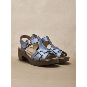 Sandálias altas com fecho de velcro e fivela decorativa para mulheres Pédiconfort image-1