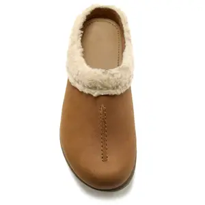 Mule skórzane z zamszu z wymienną wkładką dla kobiet Pédiconfort image-6