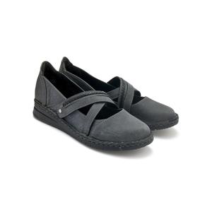 Vrouwen ballerina's met kruisbandjes en klittenband Pédiconfort image-2