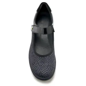 Ballerines cuir et tissu extensible femme Pédiconfort image-6