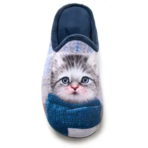 Mules forradas padrão gatinho mulher Pédiconfort image-6