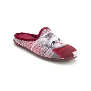 Flauschige Pantoffeln mit Katzenmotiv für Damen Pédiconfort image-1
