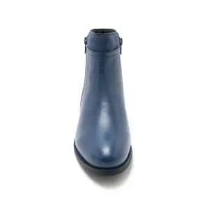 Kvinnors läderstövletter med dubbel dragkedja Pédiconfort image-4