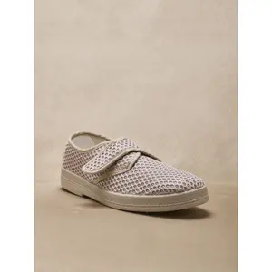Sapatilhas com fecho de velcro em tela perfurada Pédiconfort image-1