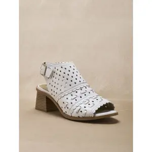 Sandali alti in cuoio perforato da donna Pédiconfort image-0