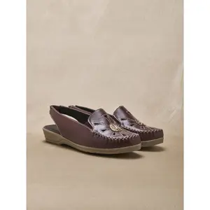 Sandali in cuoio con aperture elastici donna Pédiconfort image-1