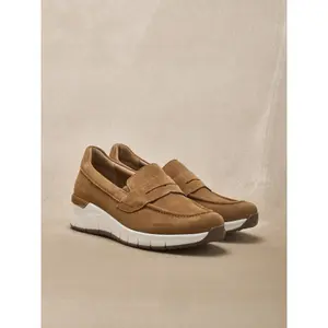 Elastische Wildleder-Mokassins für Damen Pédiconfort image-1