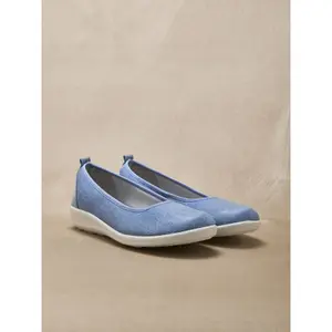 Ballerinas extra grandes em tecido e couro para mulher Pédiconfort image-2